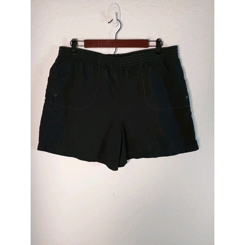 Columbia Sportswear Women's L Black Quick Dry Nylon Blend Walking‎ Hiking Shorts
